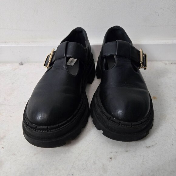 Steve Madden Size 6 Kamlee Lug Sole Mary Jane Black Shoes Platform Chunky Y2K - Picture 3 of 12